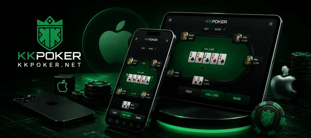 KKPoker iOS app for iPhone and iPad players.