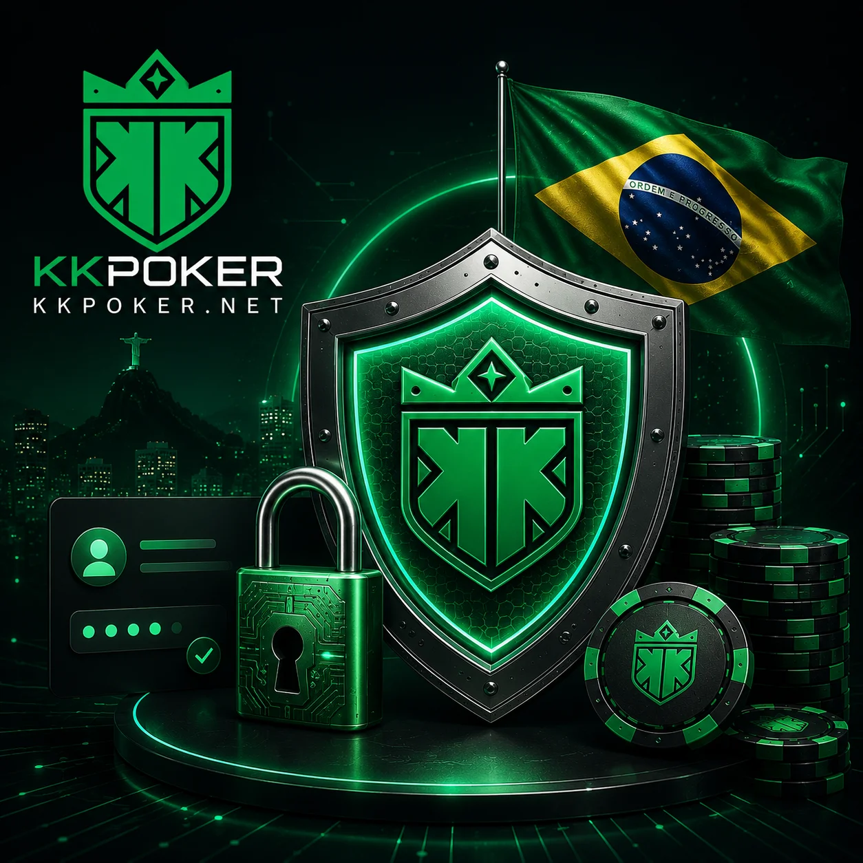 KKPoker security shield for player account protection.